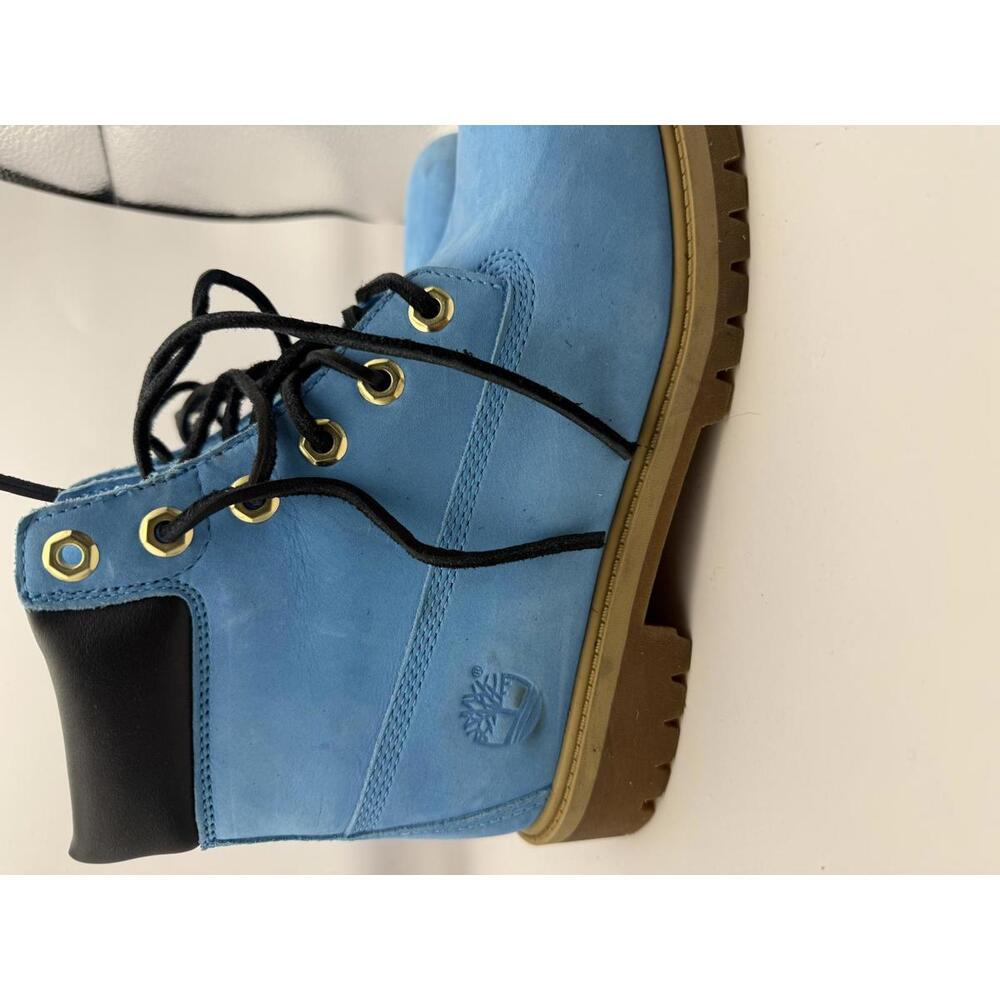 Timberland Classic 6-Inch Premium Waterproof Boots Blue Suede Boys 5.5 - Picture 14 of 14